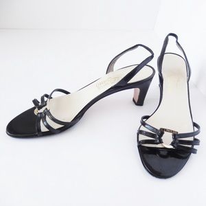 SOLD Ferragamo Black Kitten Heels